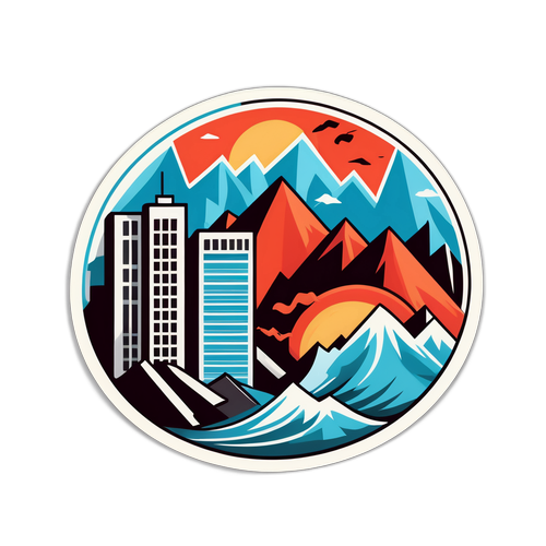 Sticker na Nagpapakita ng Lindol