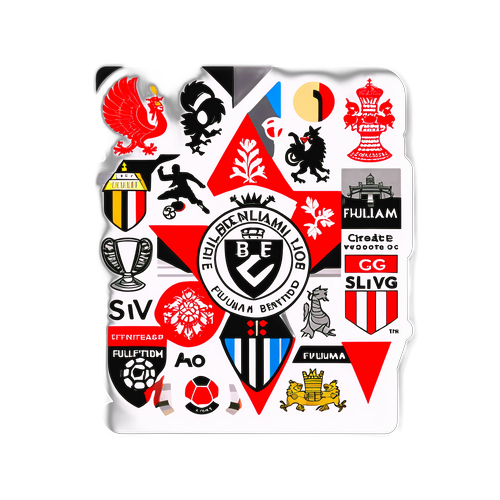 Sticker met logo's van Fulham en Brentford