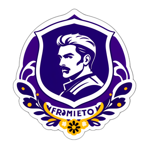 Kibandiko chenye mtindo wa Fiorentina