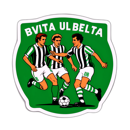 Retro-sticker av Real Betis Fotballkamp