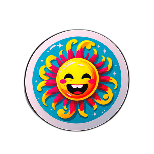 Sticker Sole Giocoso