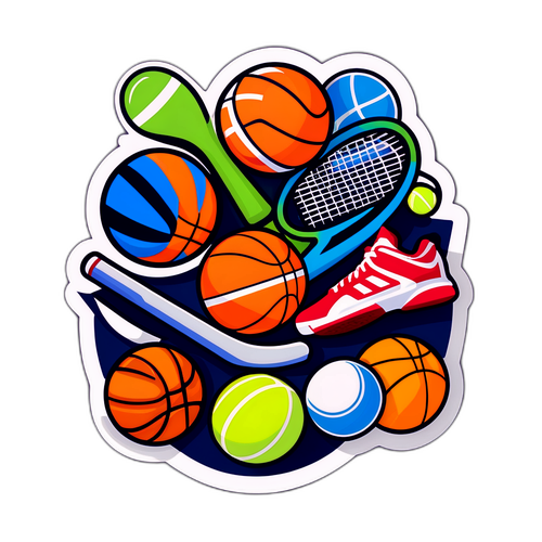 Totalsportek Logo med Sportsudstyr