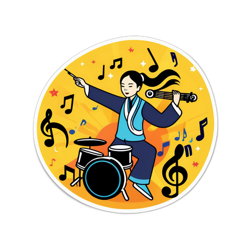 音樂表演場景貼紙