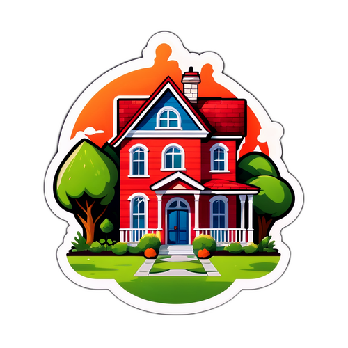 Sticker met het logo van Desperate Housewives