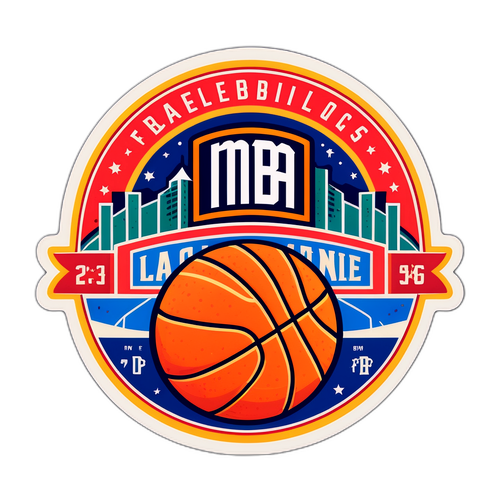 Stiker Gaya Vintage NBA