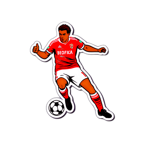 Hình dán cầu thủ Benfica ghi bàn