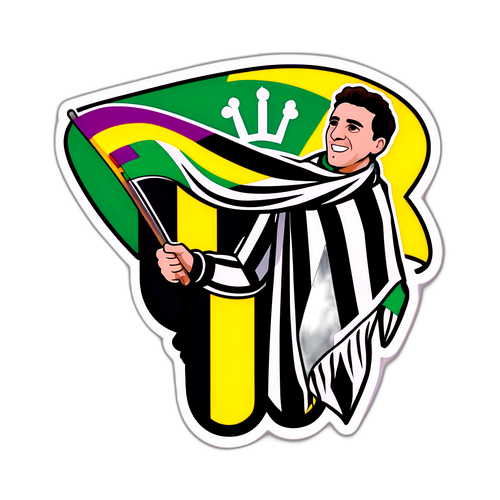 A Juventus meccset néző szurkoló