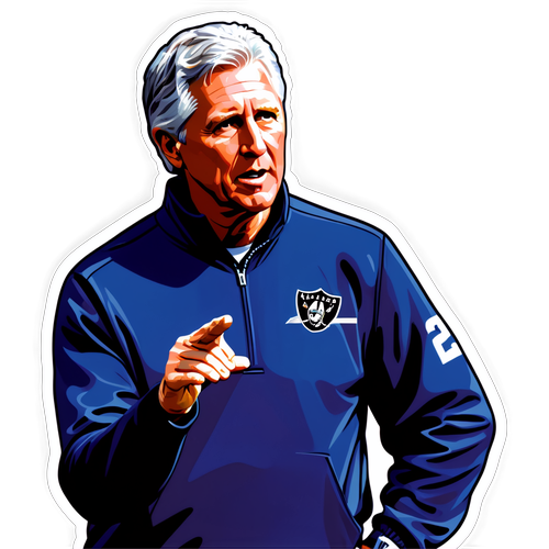 An Artistic Portrayal of Pete Carroll Coaching