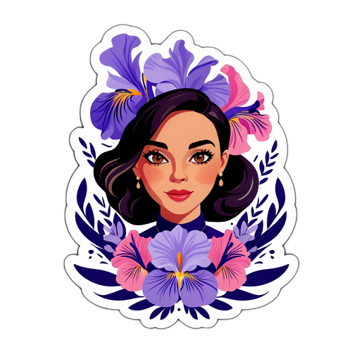 Elegant Iris Stalzer Sticker