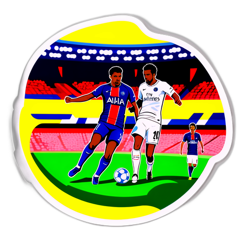 Thrilling Nantes vs. PSG Match Sticker
