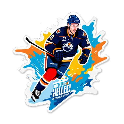Fantastisk sticker af Nikolaj Ehlers i aktion