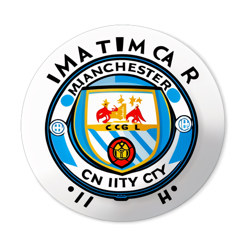 Αυτοκόλλητο υποστήριξης για τη Manchester City