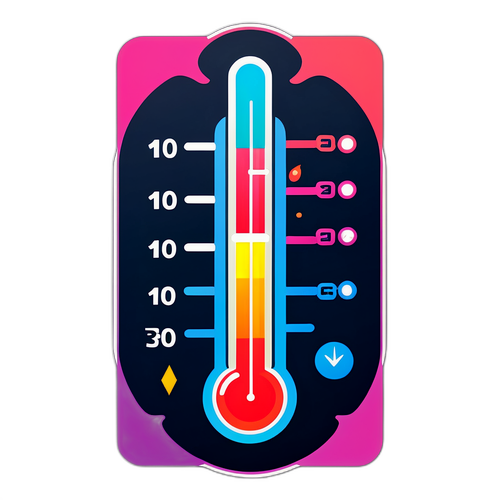 動態溫度計貼紙