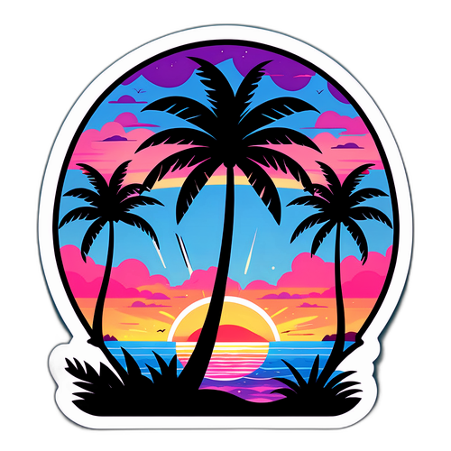 Vacker solnedgång över Bali