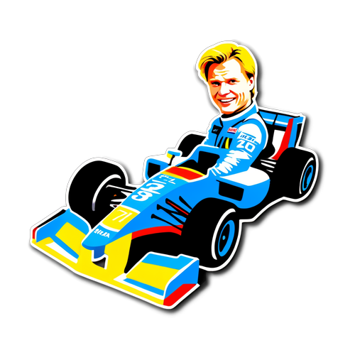 Hauska tarra Mika Salosta Formula 1 -autossa