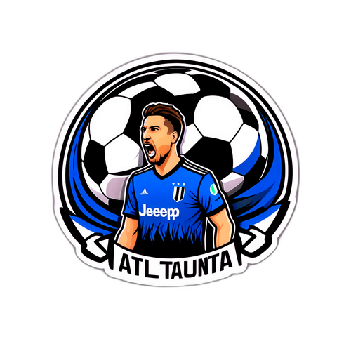 Atalanta - Juventus Fodboldklistermærke