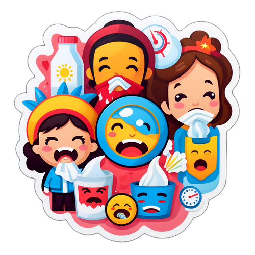 Masayang Representasyon ng Sintomas ng Sipon sa Pilipinas