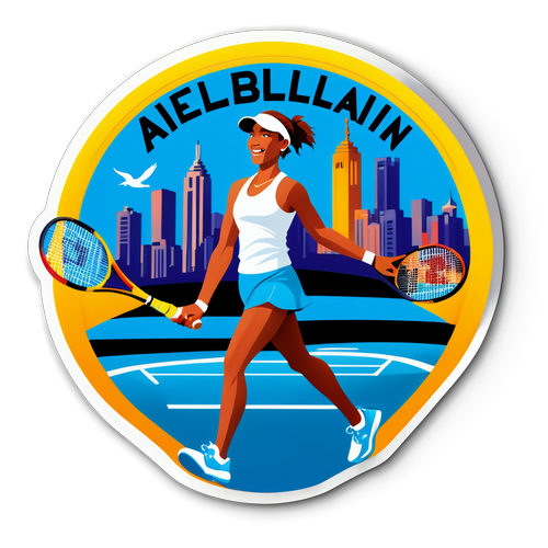 Sticker der fejrer Australian Open