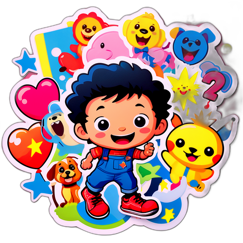 재미있는 순간들 스티커