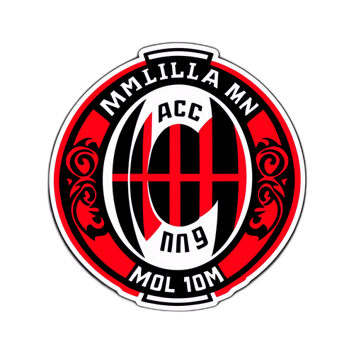 AC Milan Takım Sticker Tasarımı