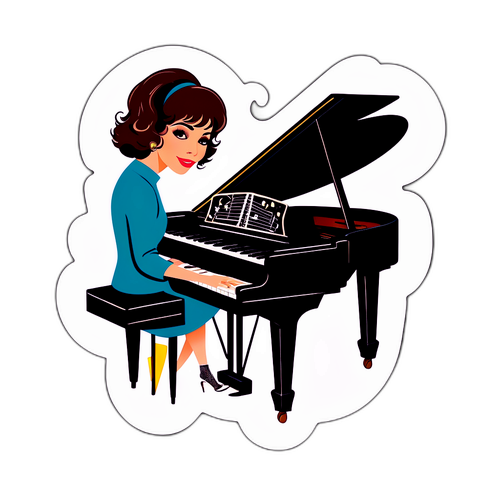 Vintage Piano Design Featuring Carole Bayer Sager
