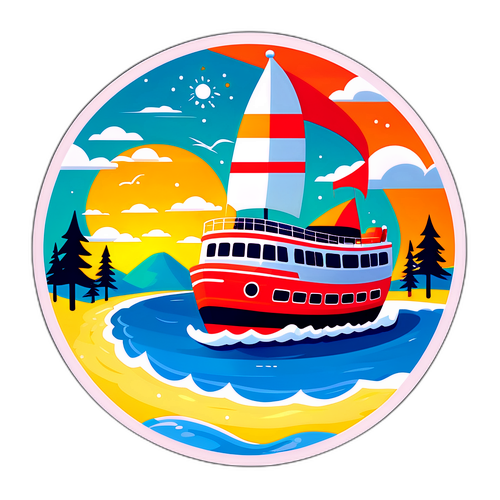 活力假期旅行宣传海报