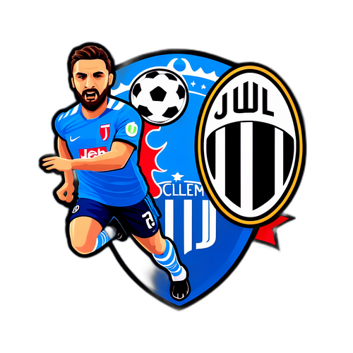 Napoli vs Juventus Klistermärke