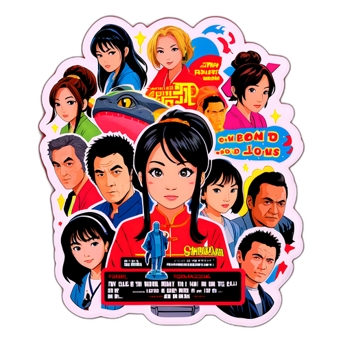 映画キャラクターと名セリフのコラージュシール：松坂桃李