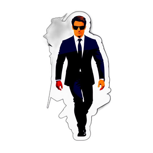 Dramatisk prop-sticker inspirerad av Mission Impossible