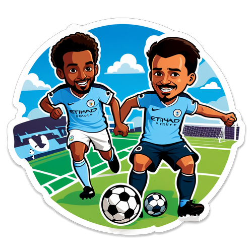 Brighton vs Man City: The Epic Cartoon Clash on a Whimsical Soccer Stage!