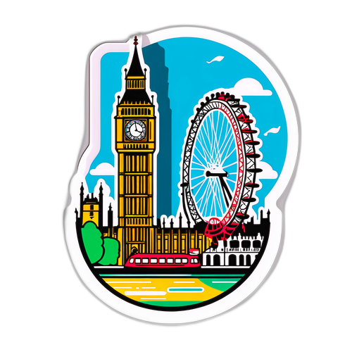 ロンドンの観光名所シール