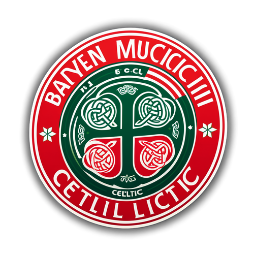 Retro naklejka z logo Bayernu Monachium i Celtic FC