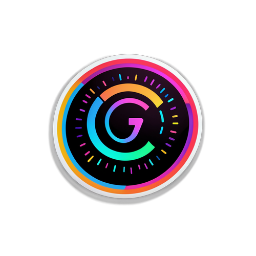 Futuristische Meta Stock Sticker