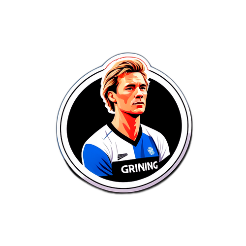 Minimalist sticker af Kurt Grønning