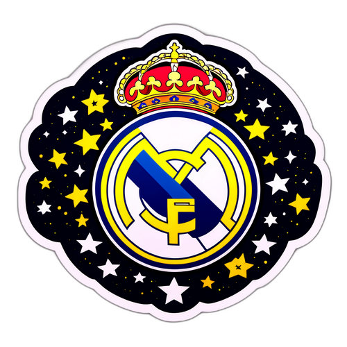 Emblema ng Real Madrid na may Kawangis ng mga Bituin