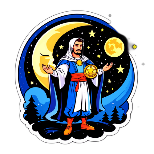 Персонаж з символікою Калуги в комікс-стилі