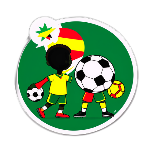 Humour cartoon sur le football Sénégal vs Mali