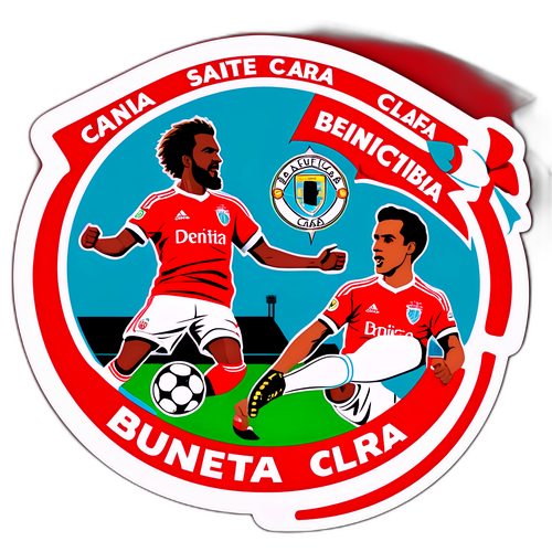 Sticker về trận đấu giữa Benfica và Santa Clara