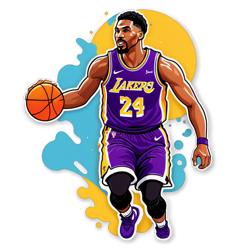 Vibrant Lakers Spirit Sticker