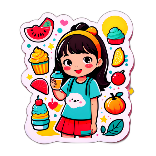 트렌디 일러스트 스티커