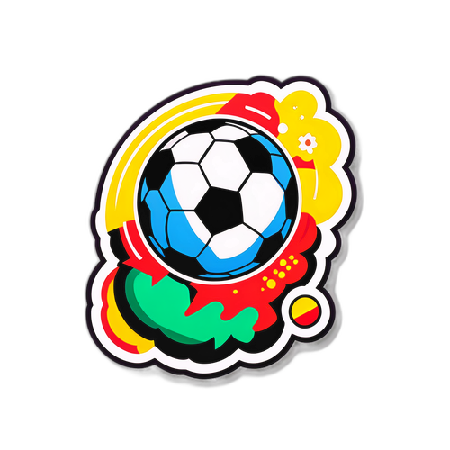 축구 경기를 주제로 한 Sticker 디자인