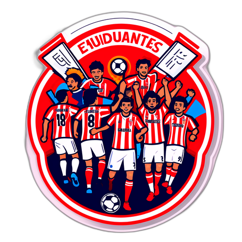 Celebración de Estudiantes en su Estadio