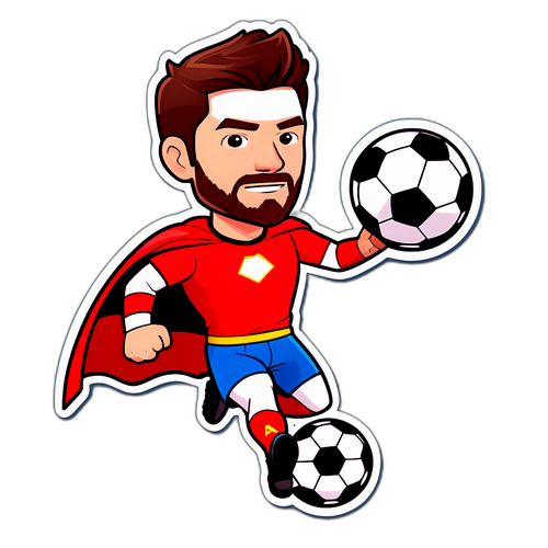 एक सुपरहीरो के रूप में ज़ाबी अलोंसो का कार्टून