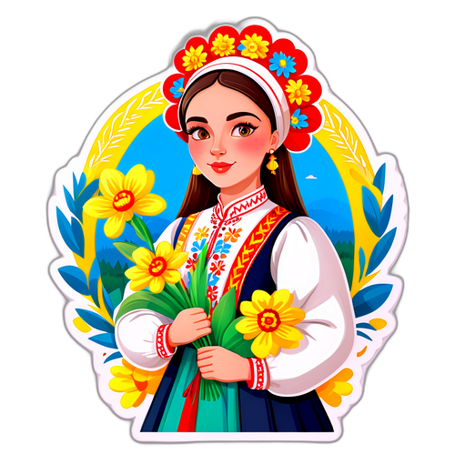 Персонаж Катерини Кочар в традиційному українському вбранні