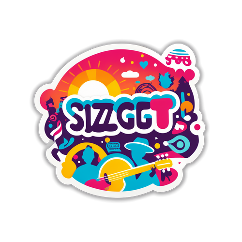 Sziget Fesztivál Témájú Matrica