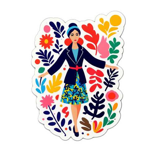 時尚插畫貼紙