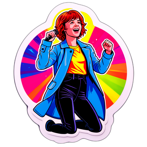 Adesivo di Jessie Buckley in concerto