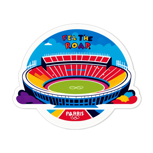 Feel the Roar of Excitement: Paris 2024 Olympics Sticker Design That Captures the Spirit!