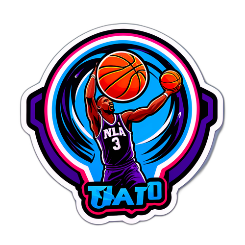 Koripallo Spinning Stickers