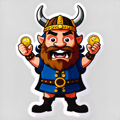 Vennerlig Viking Lotto Sticker